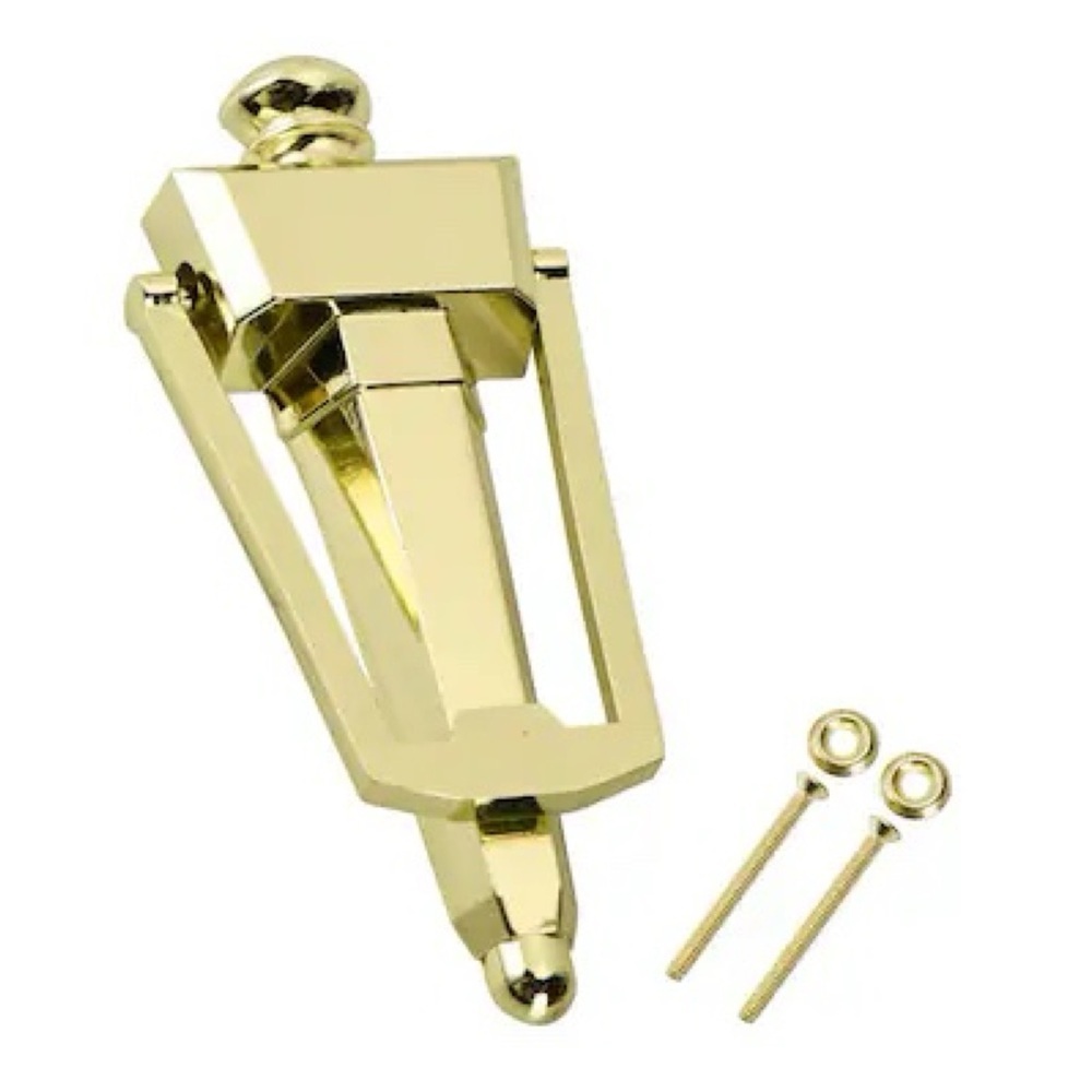 New Reliabilt Polished Brass Traditional Door Knocker 7-1/4" Engravable 3635265